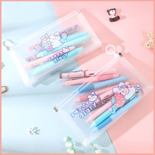 Sweet Diary Transparent Pencil Case