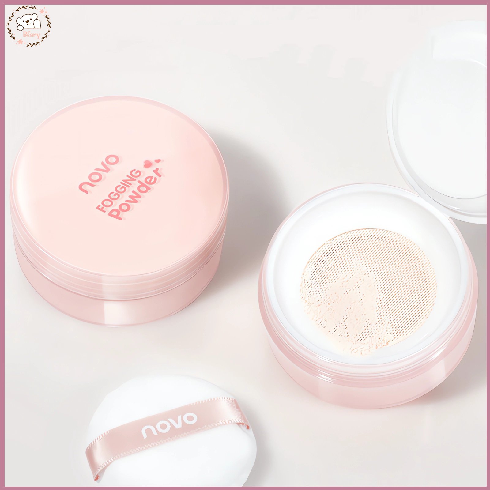 لوس باودر نوفو الجديده Novo Loose Powder الباودر خفيف وملمسه ناعم على البشره بيتحكم في افراز الزيوت بيخلي شكل البشره ماط بدون لمعه دهنيه